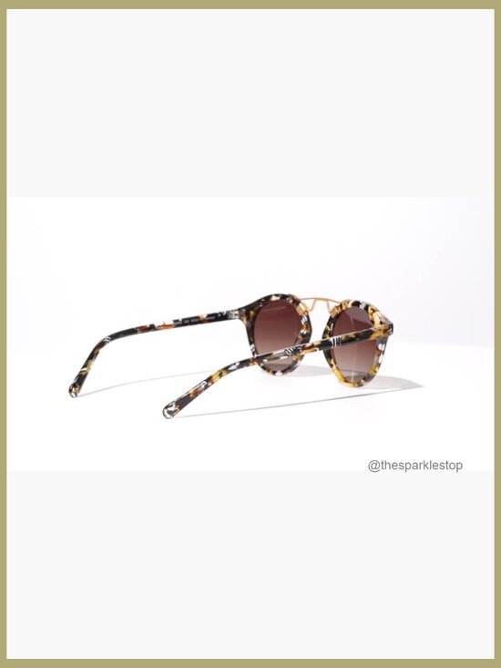Acetate Polarized Sunglasses for Women Small Face Retro Round main image 6